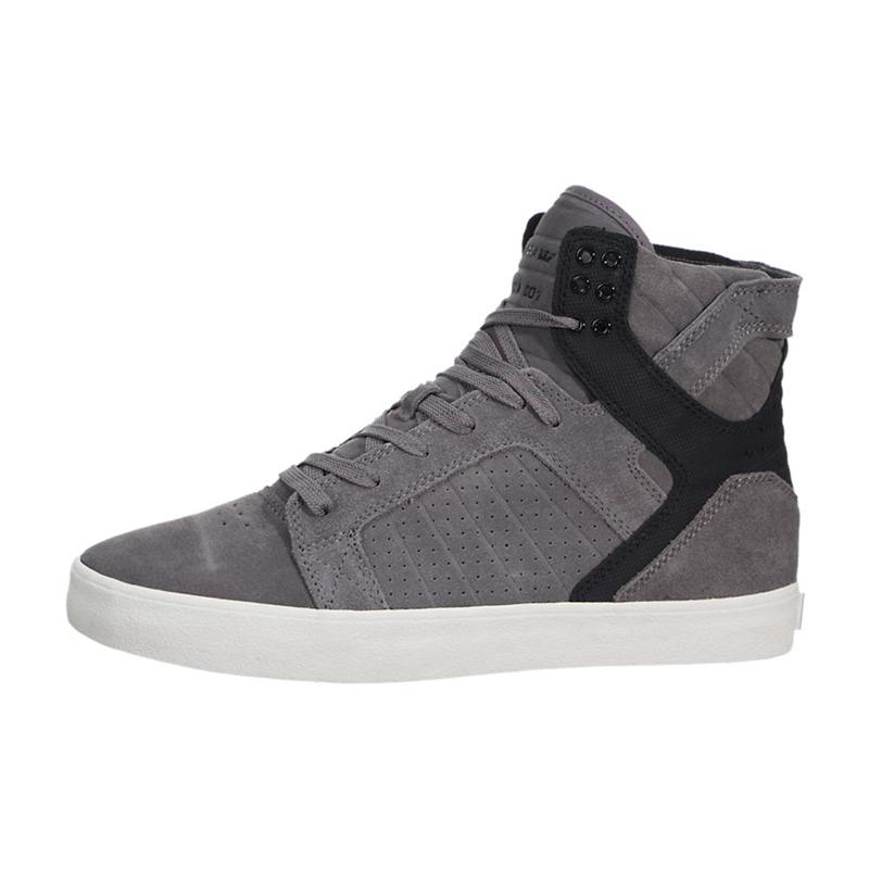 Zapatillas Altas Supra Argentina Hombre - SKYTOP Gris Negras (DGEZN-9856)